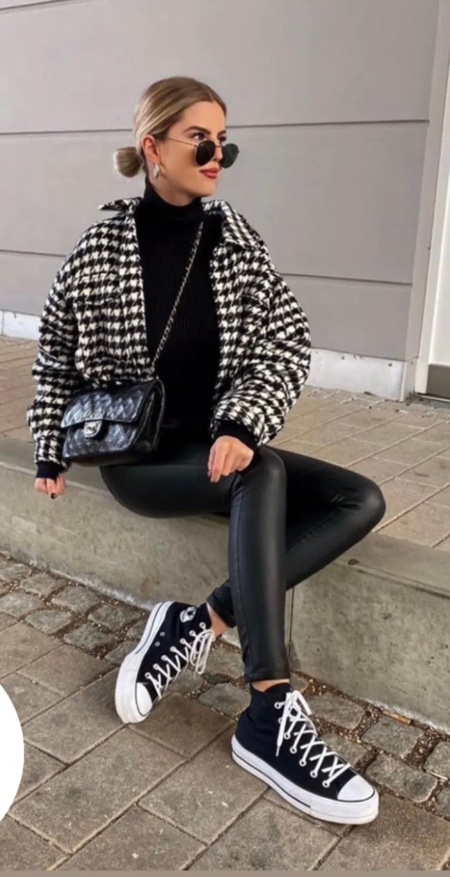 Leather jeans