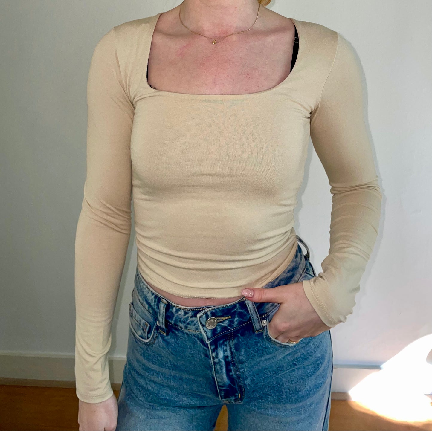Mila top beige