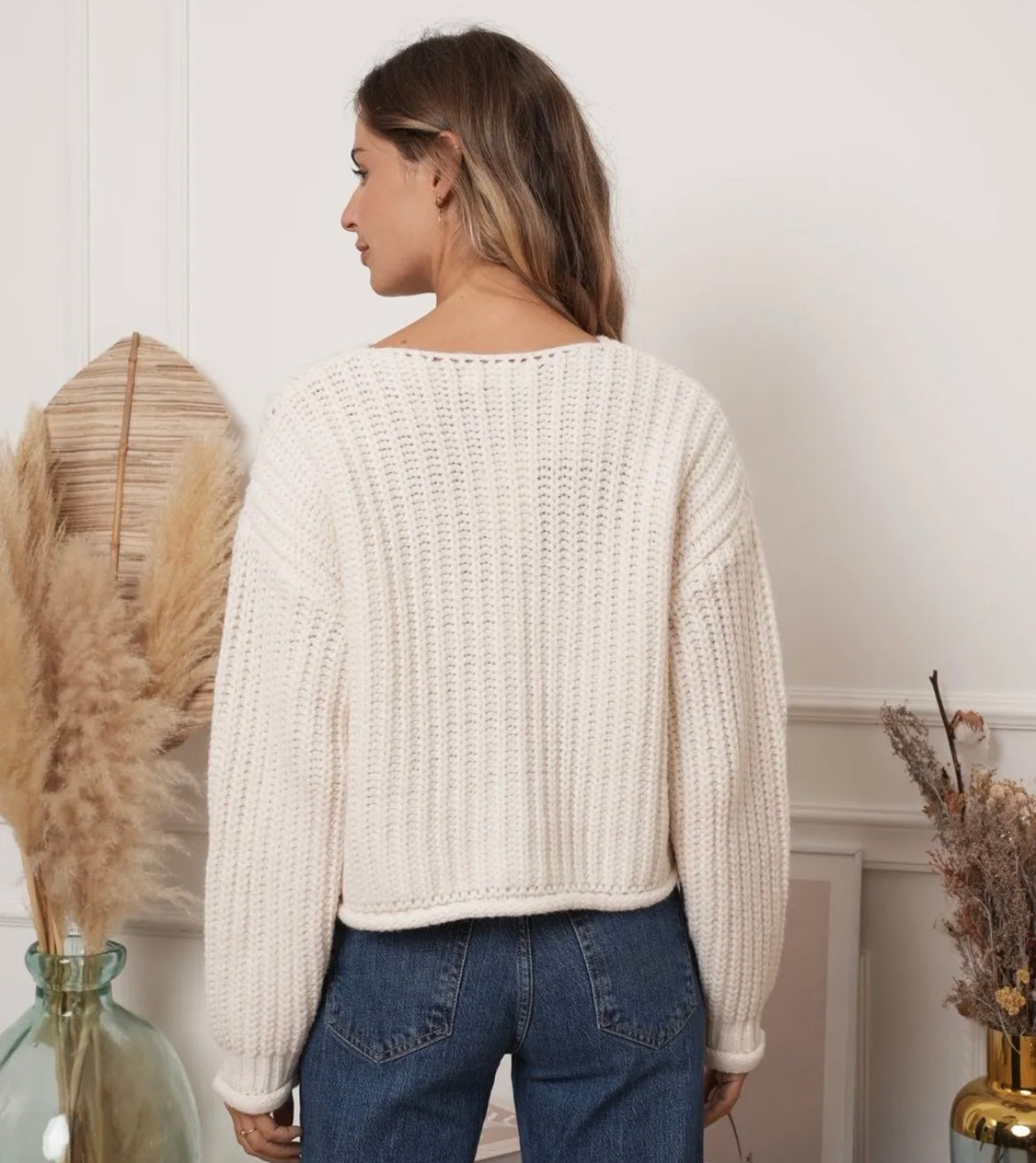 Nina vest wit